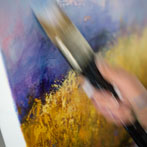 Alison Tyldsley in her studio 2018
